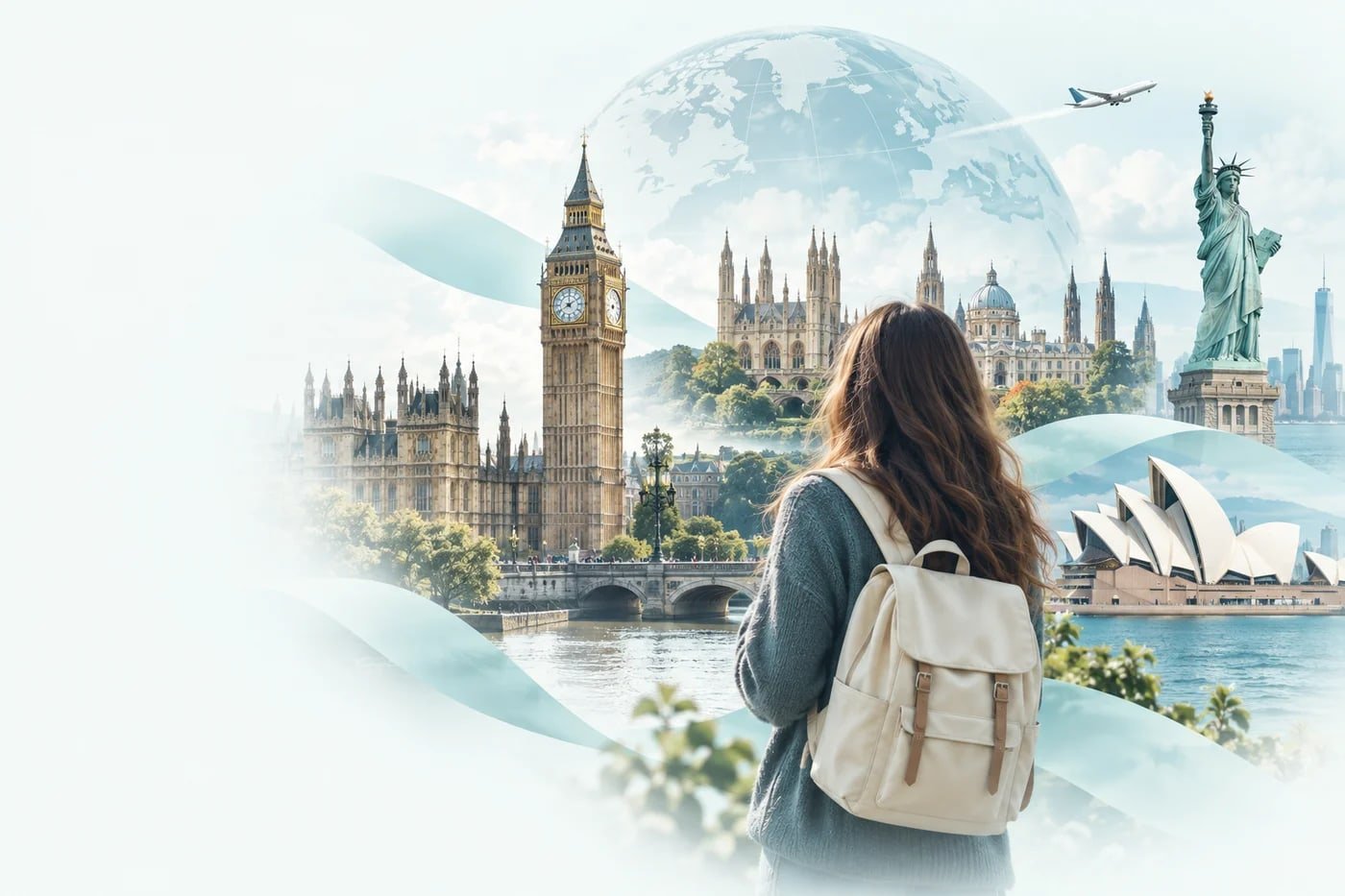 Student exploring global study destinations